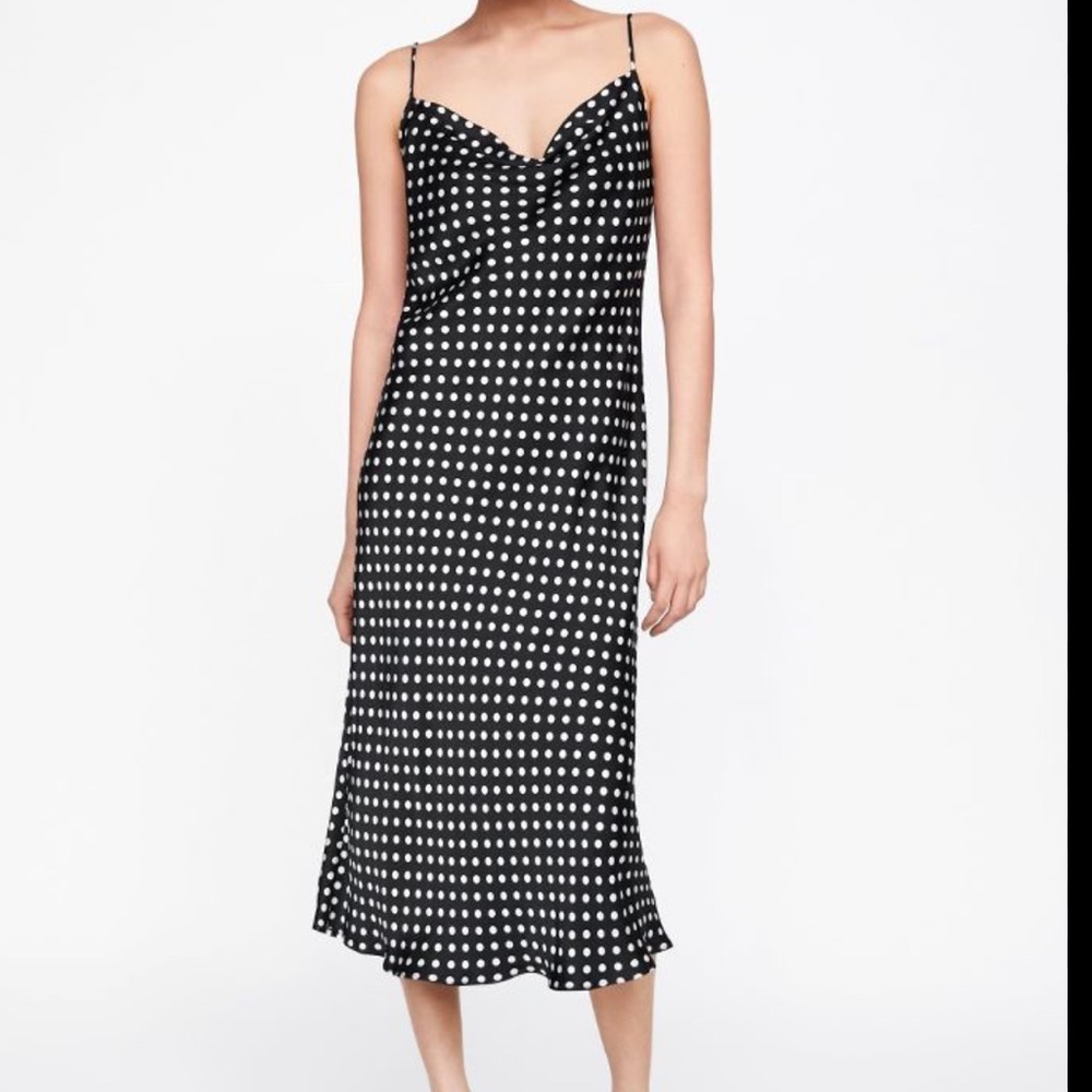 Zara polka dot dress
